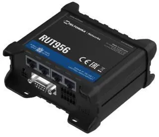 Teltonika RUT956 - wireless router - WWAN - 802.11b/g/n - 3G 4G 2G - DIN rail mountable - Wireless router N Standard - 802.11n