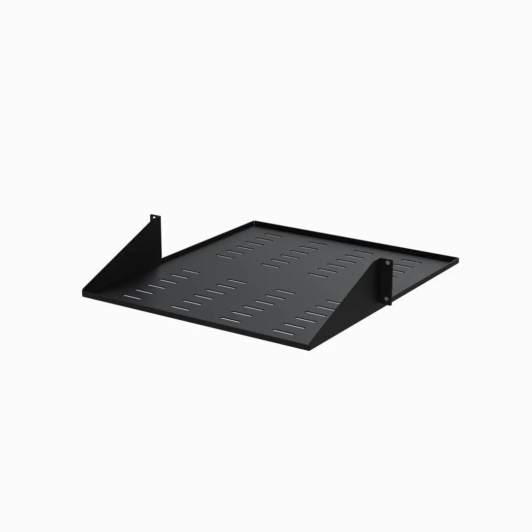 StarTech - 2U Vented 19" 2-Post Network Rack Cabinet Shelf, 20in Deep Center Mount Cantilever Tray Rackmount Shelf for AV/Data Equipment Enclosure with Cage Nuts & Screws 75lb Capacity - 2U Fixed Rack Shelf (CAB