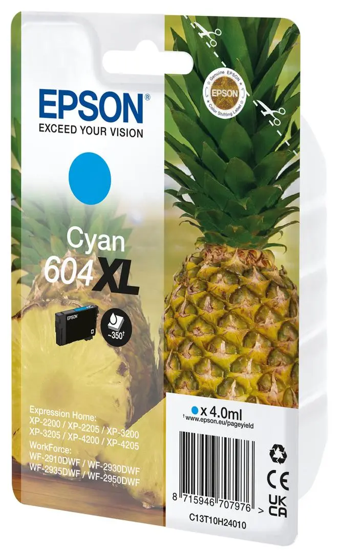 Epson - 604XL - cyan - original - blekkpatron