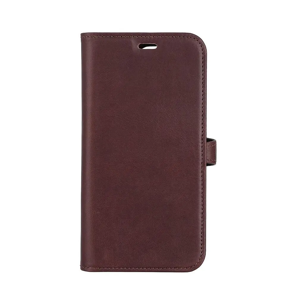 BUFFALO - 2in1 Wallet Leather 3 card iPhone 14 Pro Brown