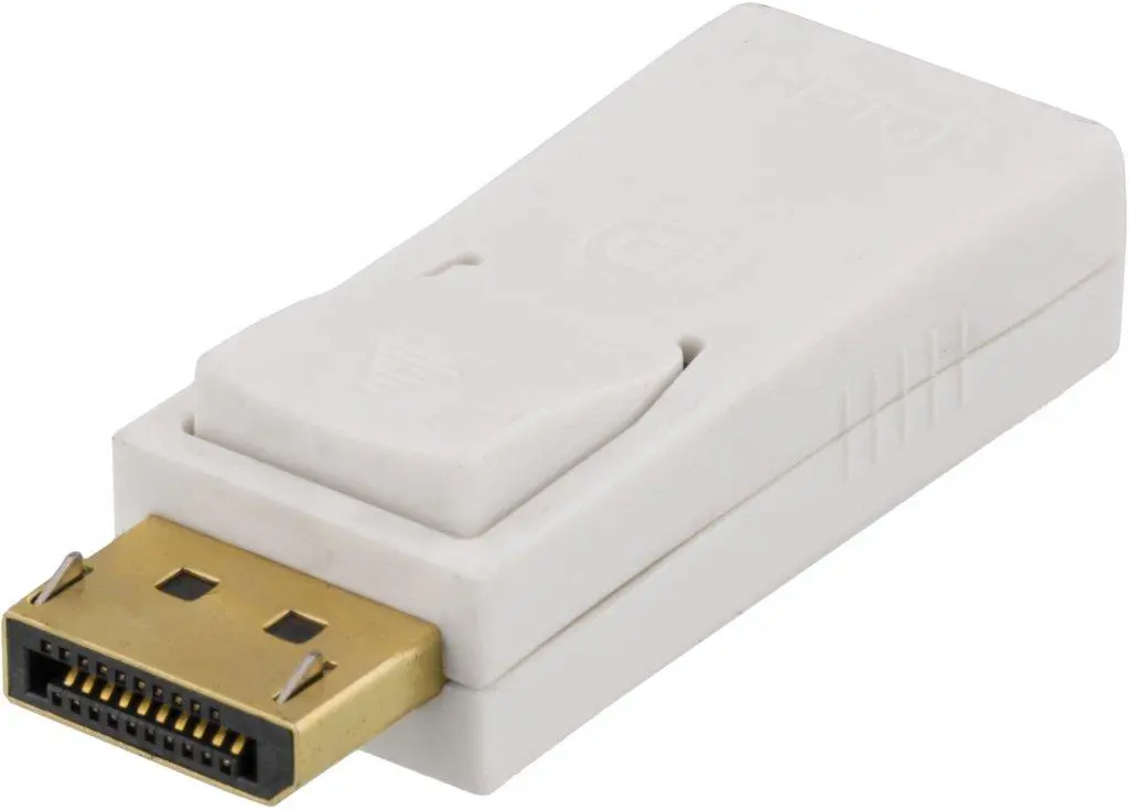 DELTACO - Videoadapter DisplayPort / HDMI White