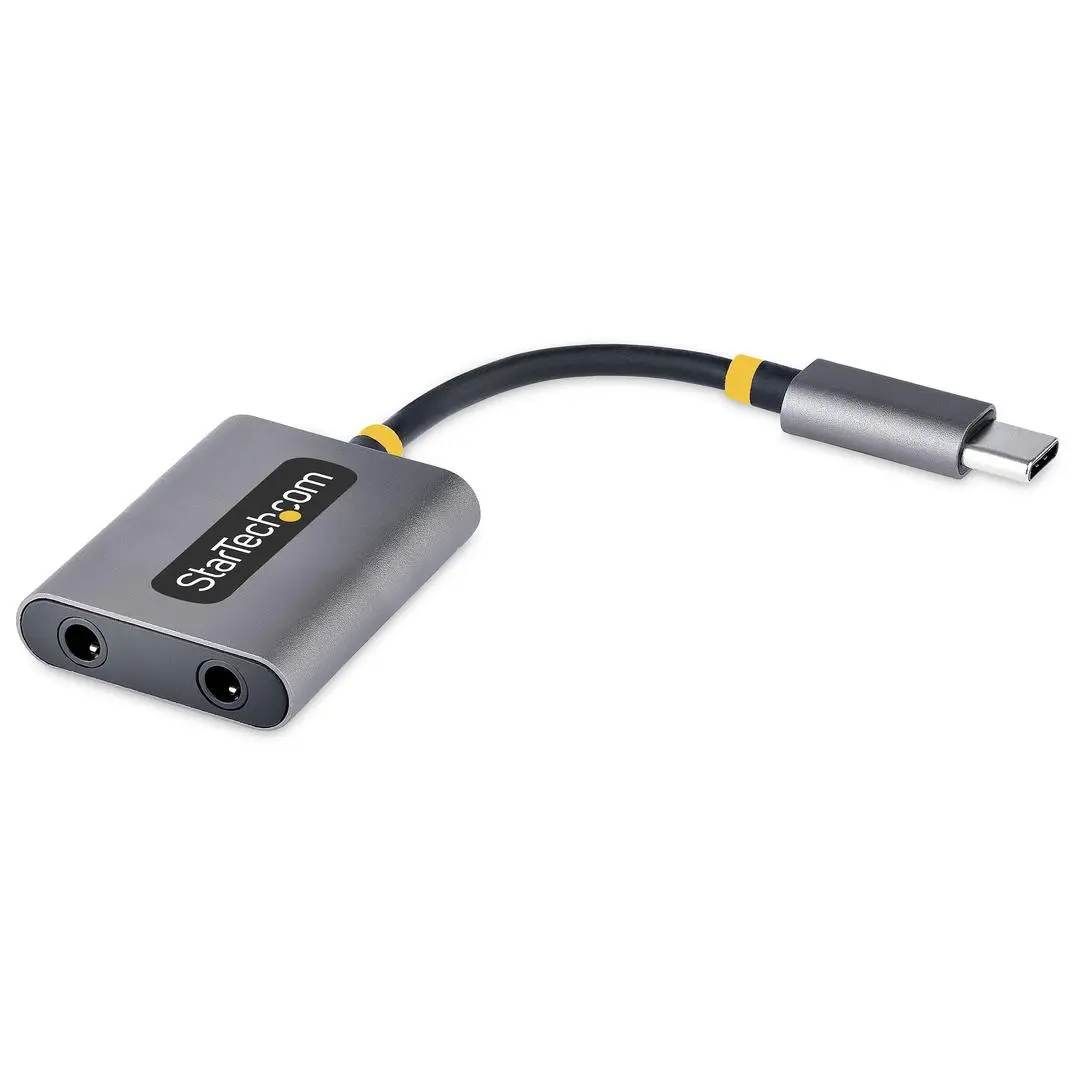 STARTECH - USB-C HEADPHONE SPLITTER - USB C TO DUAL 3.5MM AUDIO ADAPTER CABL