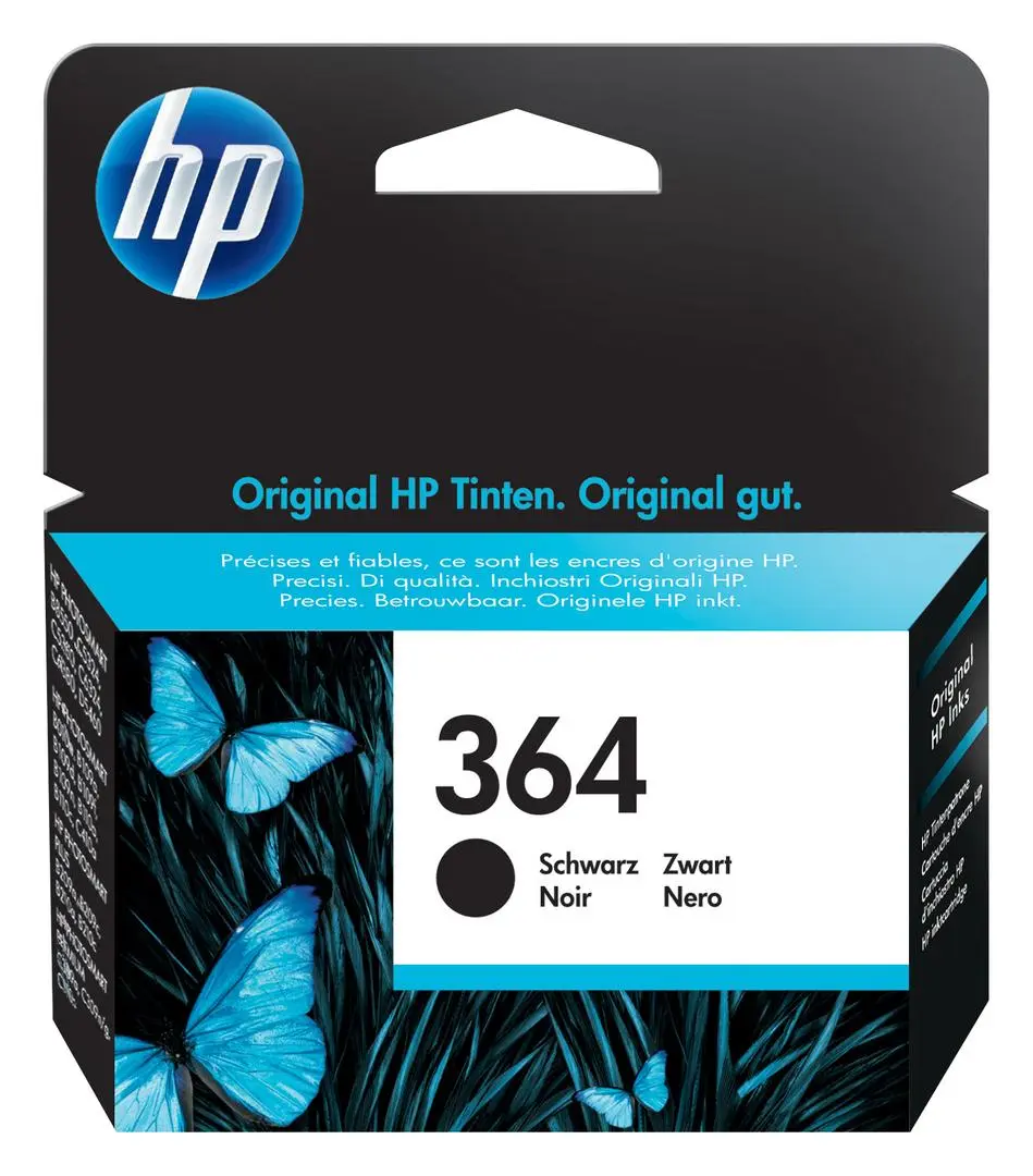 HP - 364 original Ink cartridge CB316EE ABB black standard capacity 6ml 250 pages 1-pack with Vivera Ink cartridge