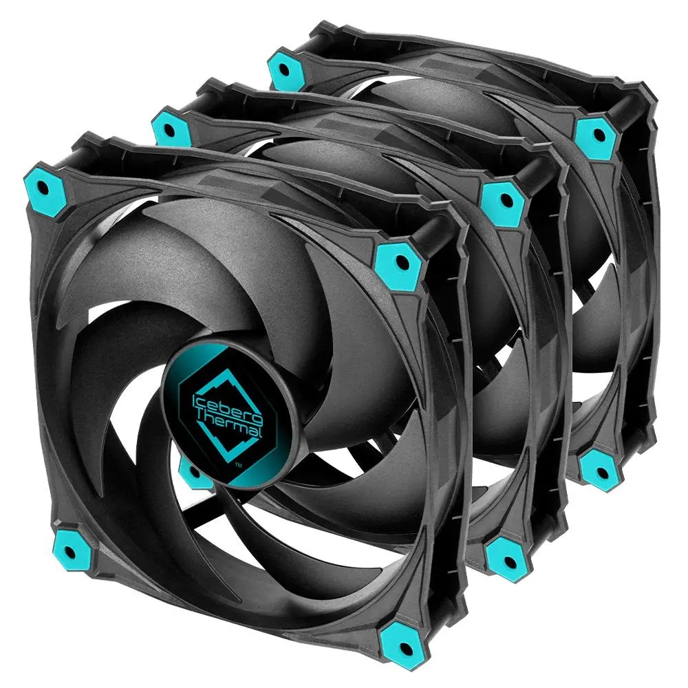 Iceberg Interactive - IceGALE Silent - 120mm Black (3er Pack)