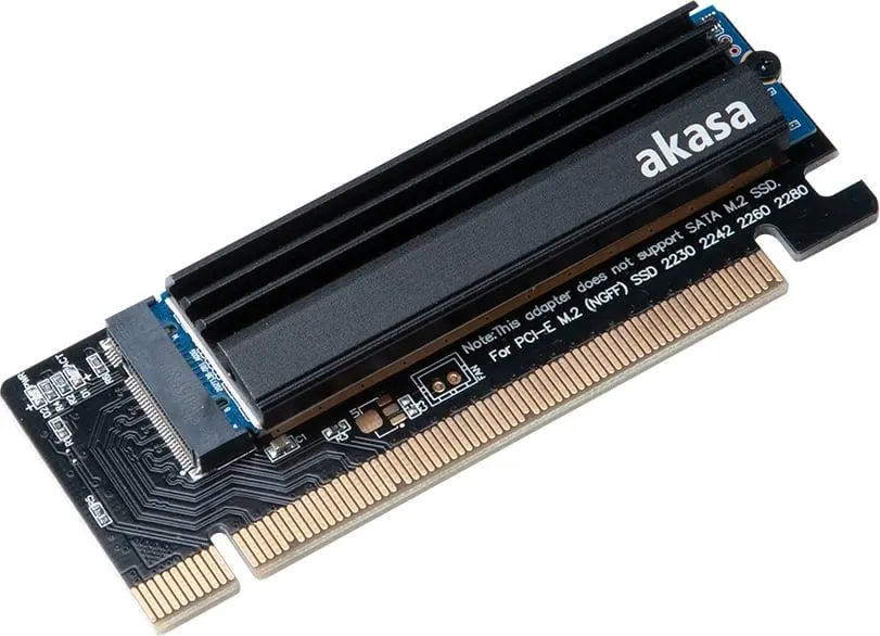 Akasa AK-PCCM2P-05 - storage controller - M.2 Card - PCIe 3.0 x16