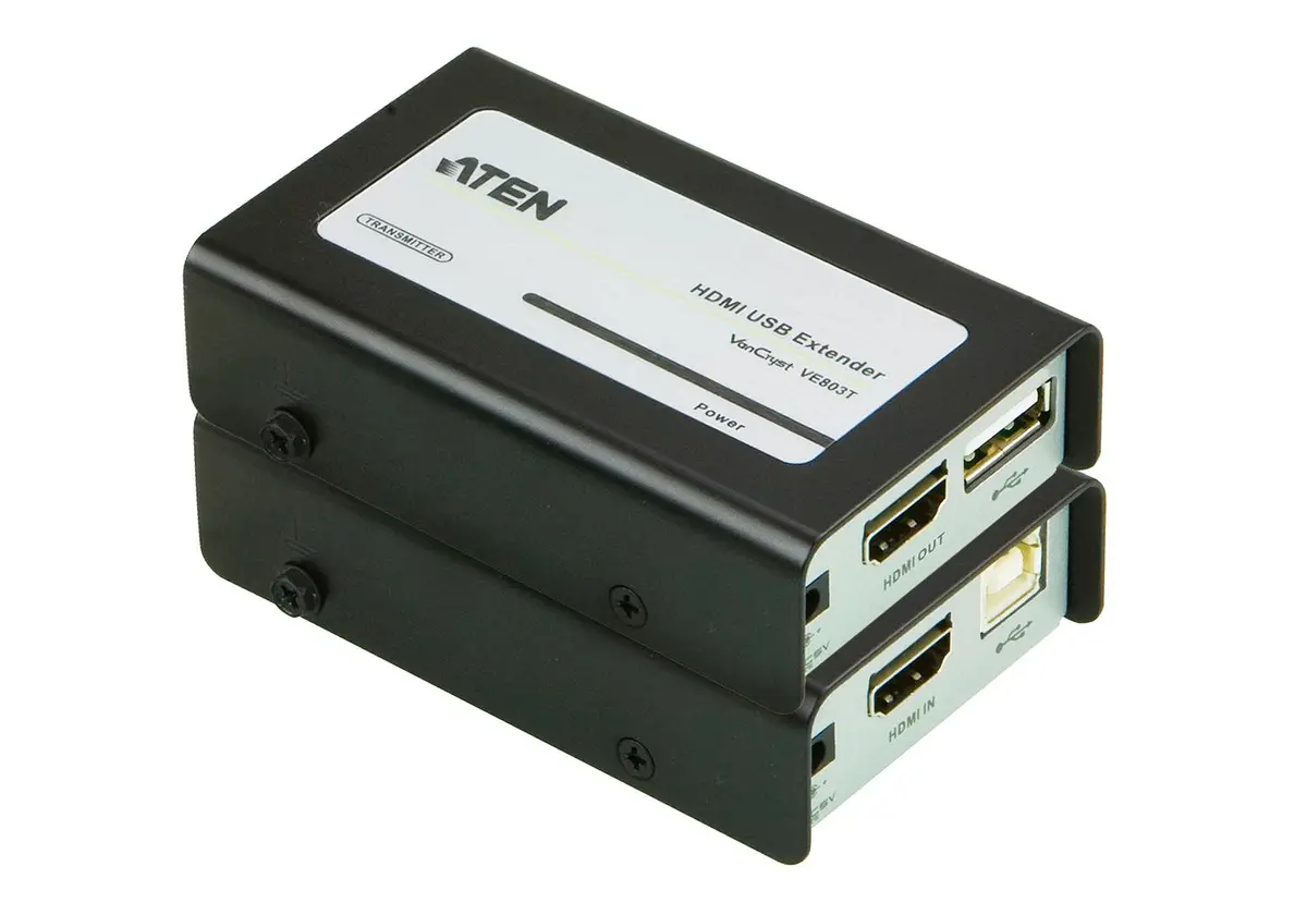 ATEN - VE803 | 1920x1080 TP/CAT Transmitter & reciever kit | Range 40m | With USB Extension
