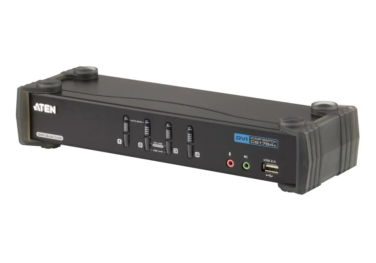 ATEN - CubiQ CS1784A - KVM / lydsvitsj - 4 porter