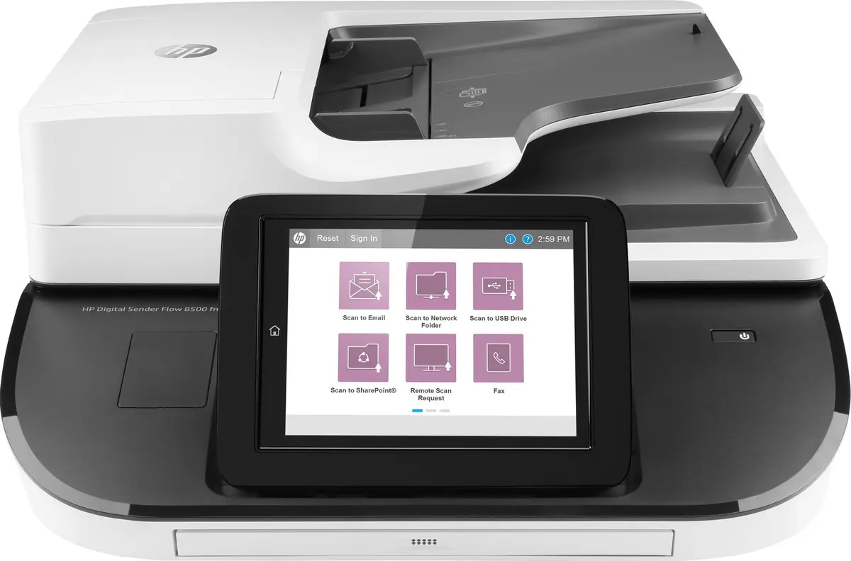 HP - Digital Sender Flow 8500fn2 Document scanner CIS Duplex 216x864mm 600dpix600dpi 92ppm ADF 150sheets 10000scans USB LAN