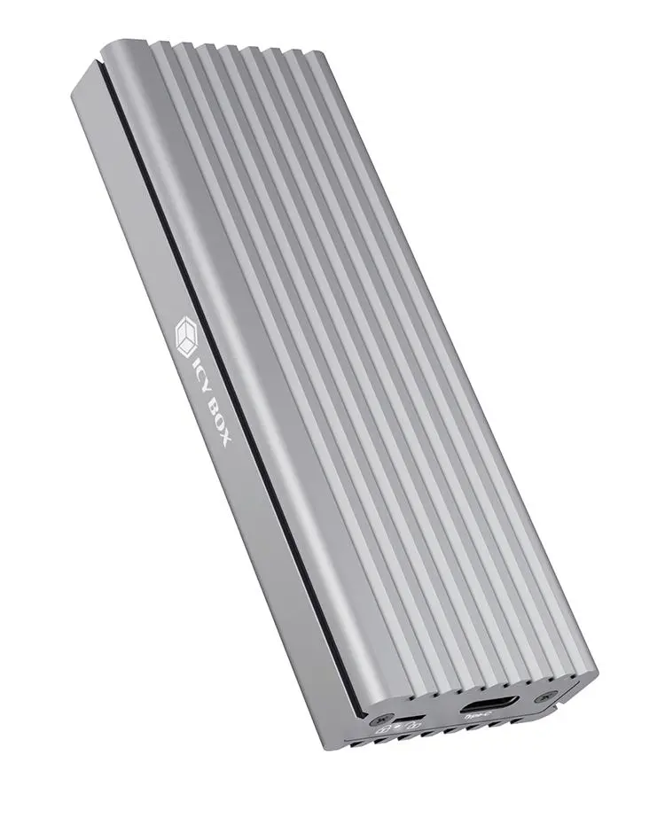 ICY BOX - External Type-C enclosure for M.2 NVMe SSD, silver