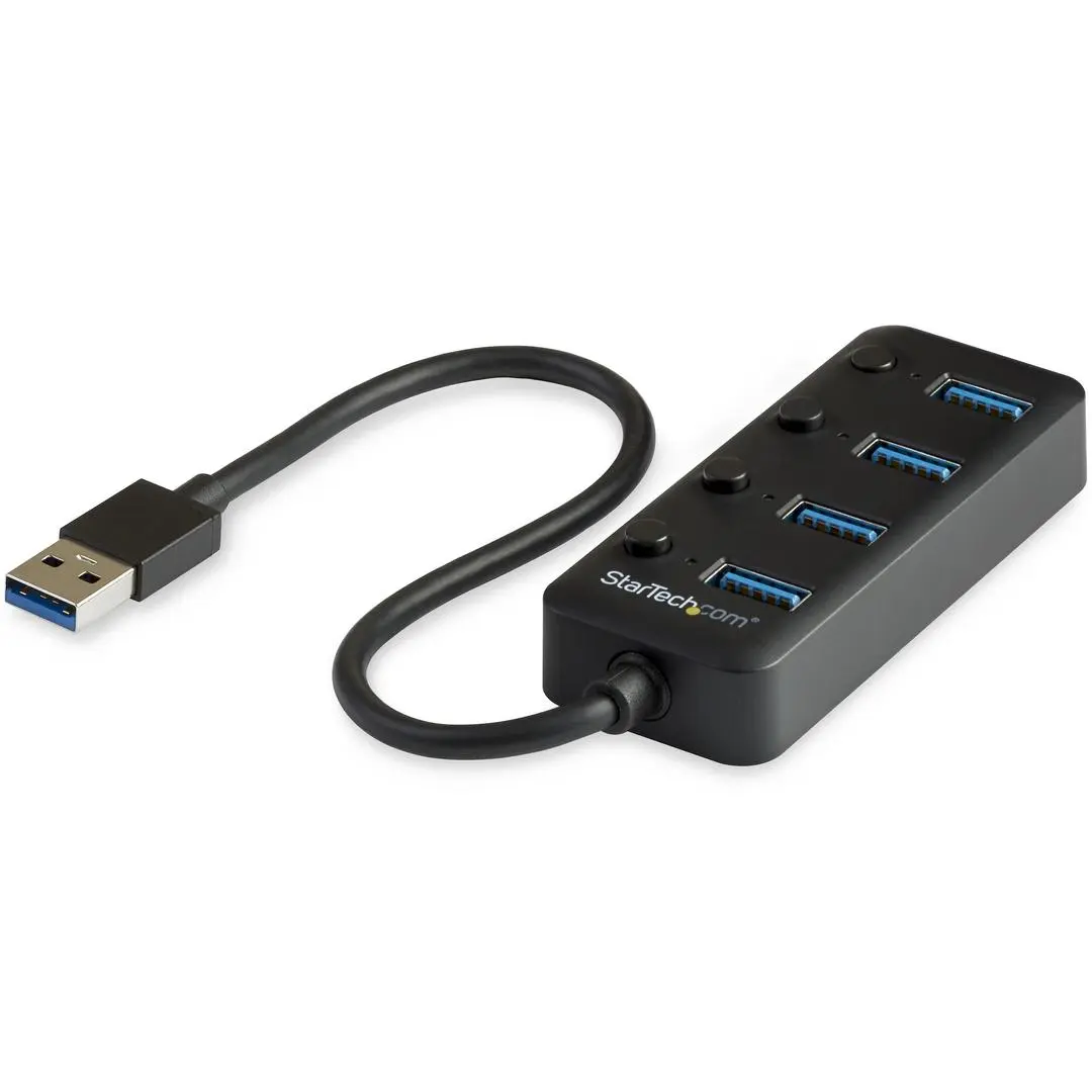 StarTech.com USB 3.0 Hub 4-port USB-hub - USB 3.0 - 4 porter - Svart