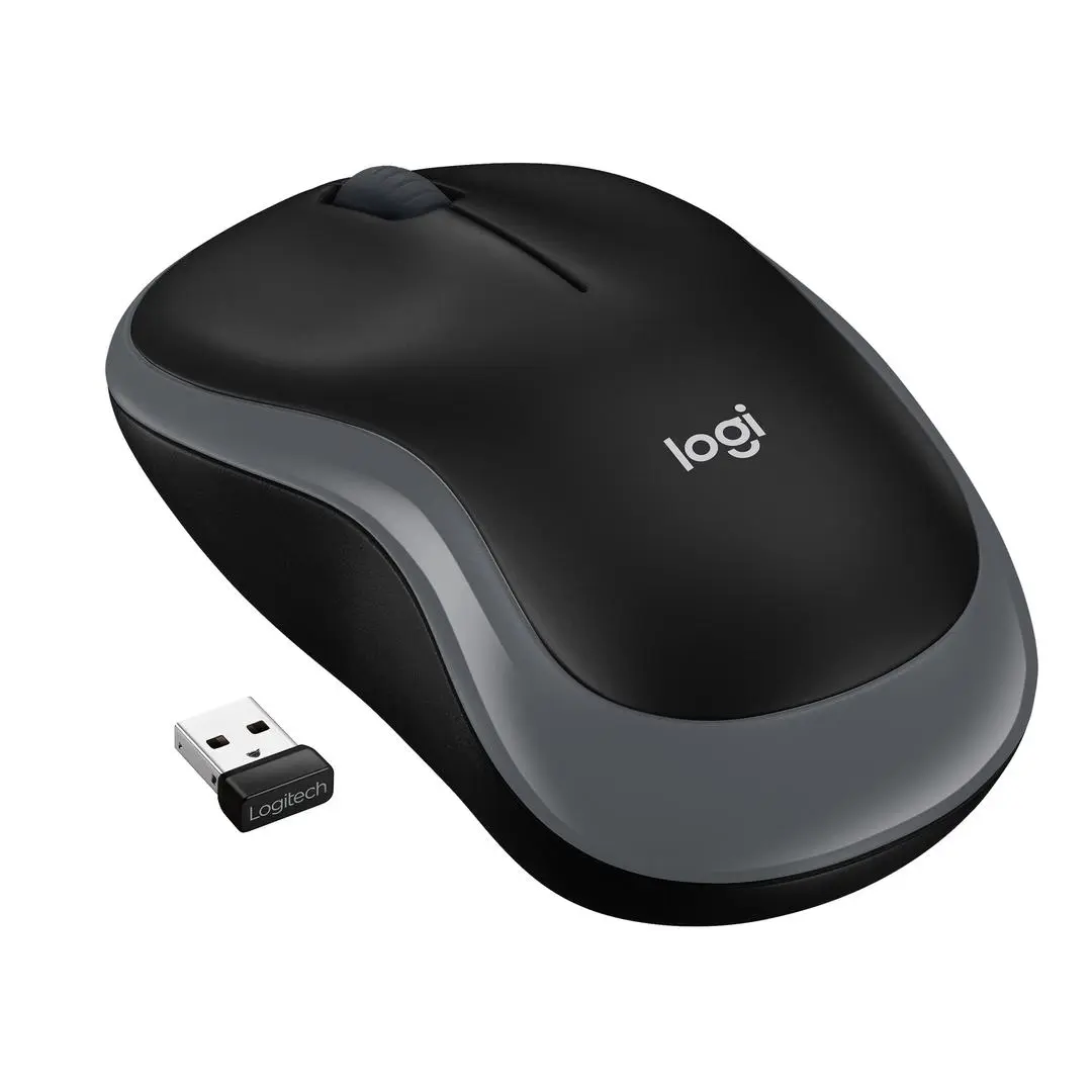 LOGITECH - WIRELESS MOUSE M185 SWIFT GREY