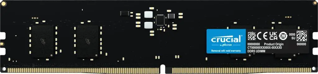 CRUCIAL - 8GB DDR5-4800 UDIMM CL40 16Gbit