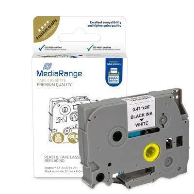 MediaRange - Schriftbandka. Brother TZ-231/TZe-231 12mm 8m sch