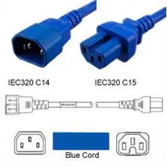 LinkIT - Power cable C15/C14 blue 0,7m