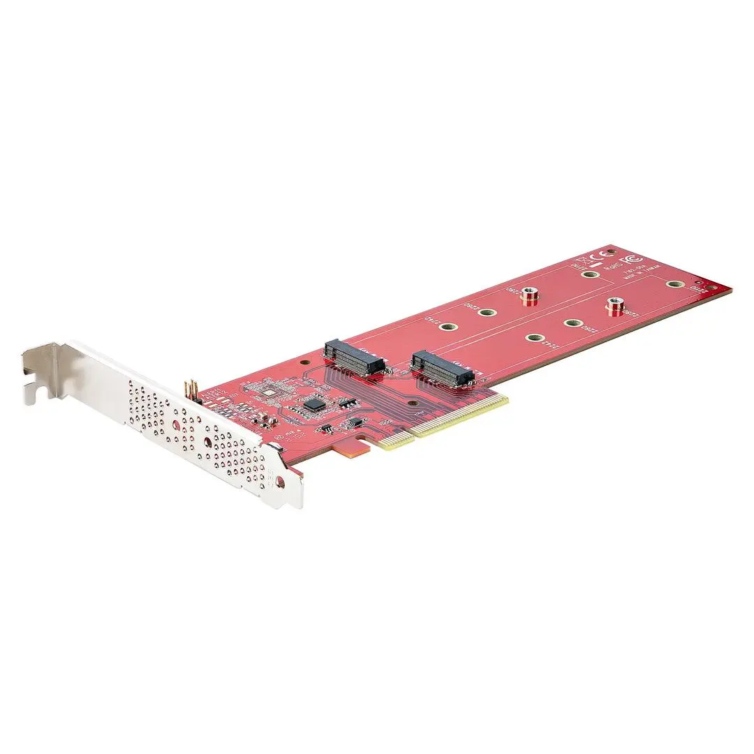 STARTECH - PCIE M.2 ADAPTER - PCIE X8X16 TO DUAL NVME M.2 SSD CPNT