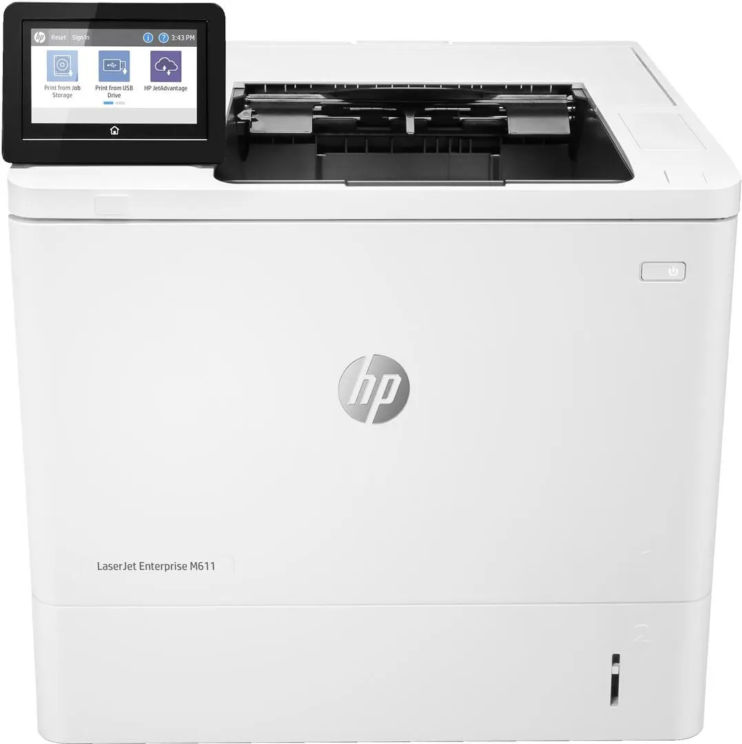 HP - LaserJet Enterprise M611dn Printer Mono Duplex laser A4 1200x1200dpi 61ppm 650sheets USB LAN