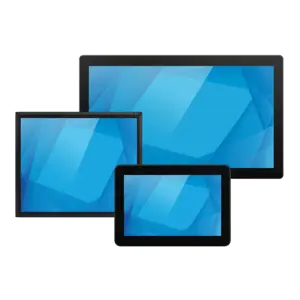 ELO - 2494L 23.8-inch wide FHD LCD WVA (LED Backlight), Open Frame, Projected Capacitive 10 Touch, Zero-Bezel, HDMI, VGA & Display Port, USB touch, Clear, No power brick