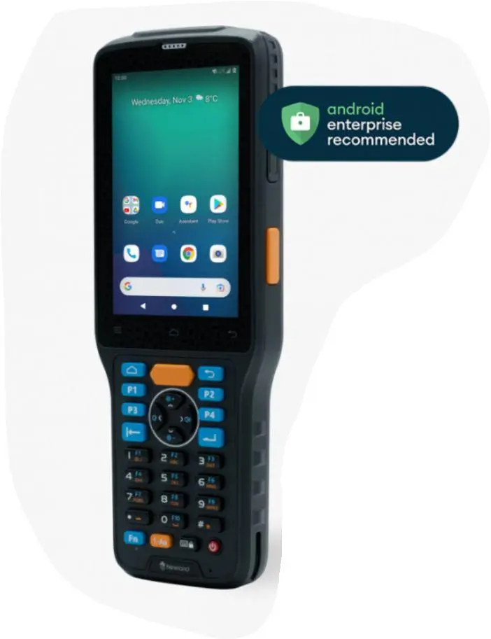 NEWLAND - N7 Cachalot Pro II Mobile Computer 4GB/64GB, 4” Gorilla Glass Touch Screen, 29 keys keyboard, 2D CMOS Duo Near & Far, Megapixel imager with Laser Aimer, BT, GPS, NFC, 4G & WiFi, Camera. Incl. USB, bat