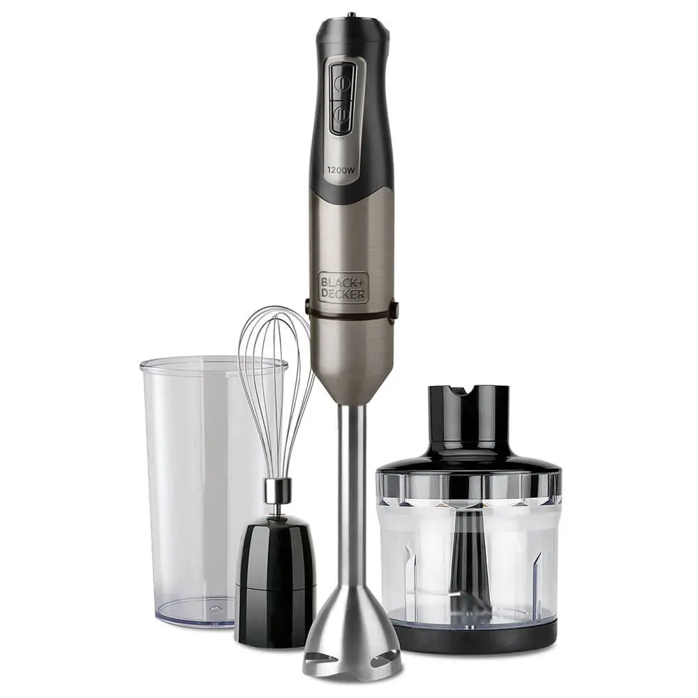 BLACK&DECKER - Hand Blender Set 1200W Brushed