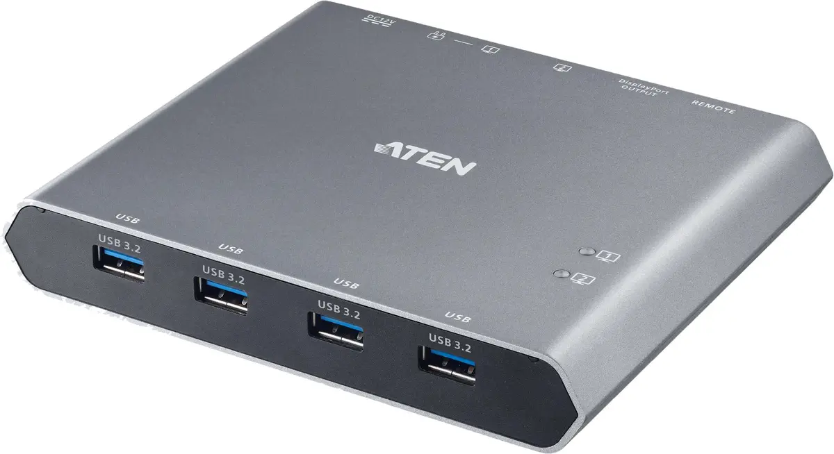 ATEN - 2-Port USB-C 4K DisplayPort KVM Dock Switch