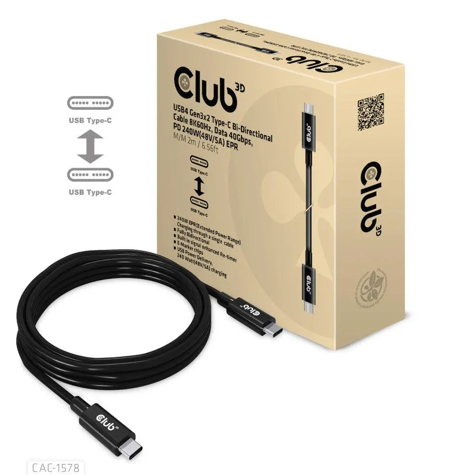 Club 3D - Usb4 Gen3X2 Type-C