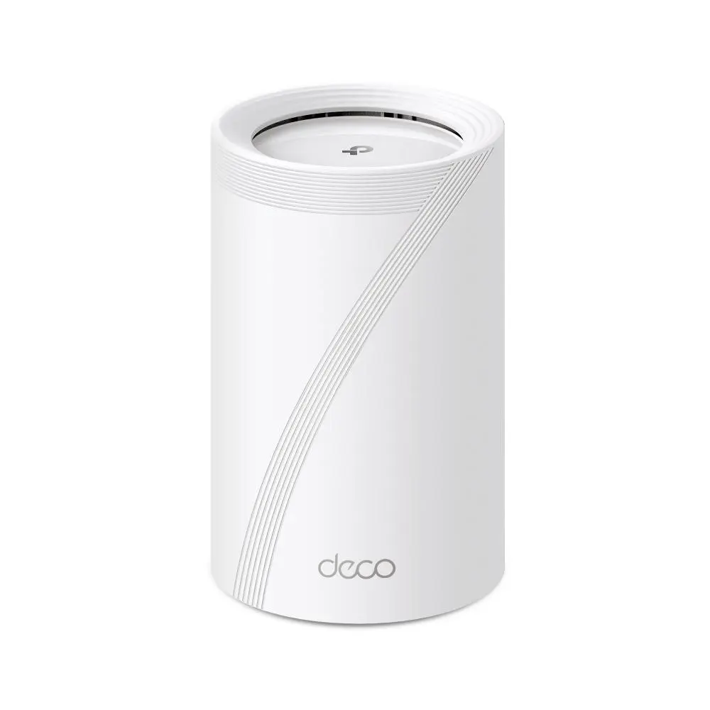 TP-Link - BE9300 Whole Home Mesh Wi-Fi 7 Unit Tri-Band 574Mbps at 2.4GHz + 2880Mbps at 5GHz + 5760Mbps at 6GHz Internal Antennas