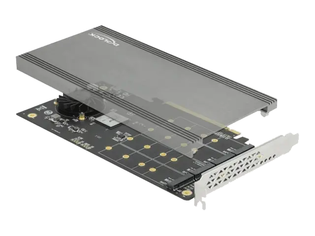 DELOCK - PCI Express x16 Card to 4 x internal NVMe M.2 Key M