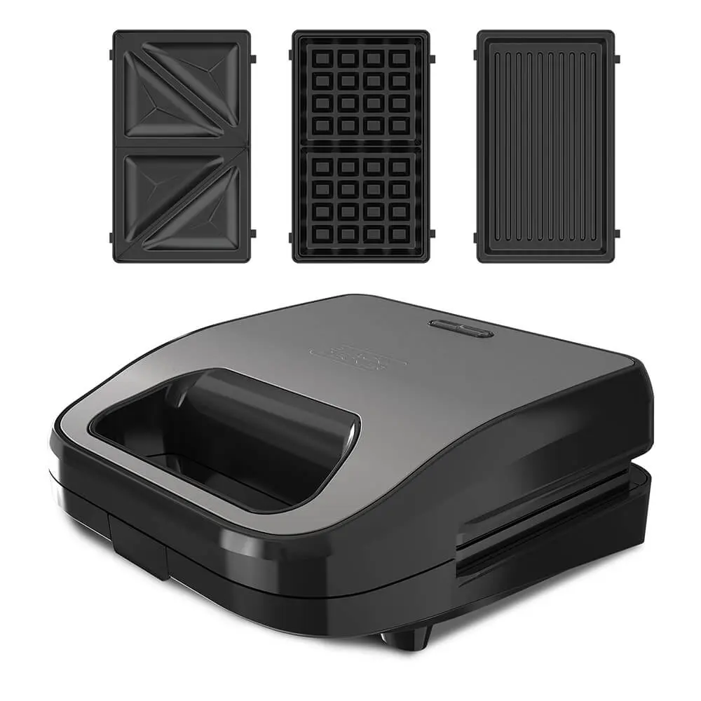 BLACK&DECKER - Sandwich Maker Grill Sandwich Waffle