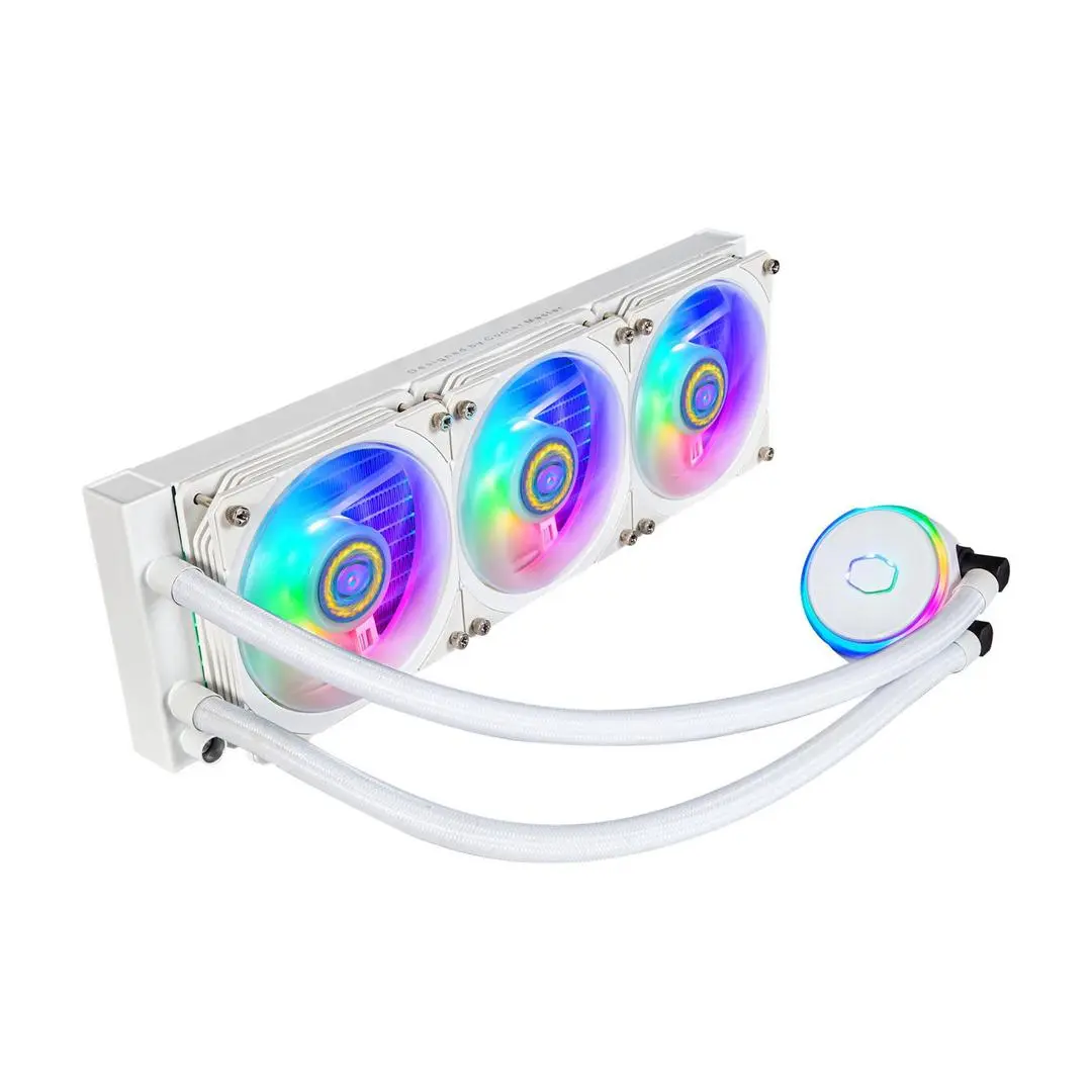 Cooler Master - MasterLiquid PL360 FLUX - White Edition - væskekjølesystem for prosessor