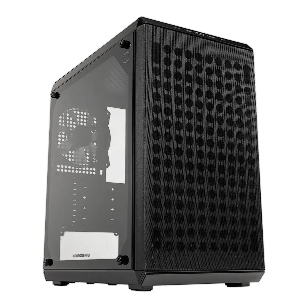 Cooler Master - Q300L V2 Mini Tower Vifte: 1x120mm Bak, Micro ATX, Mini ITX, Tempered Glass