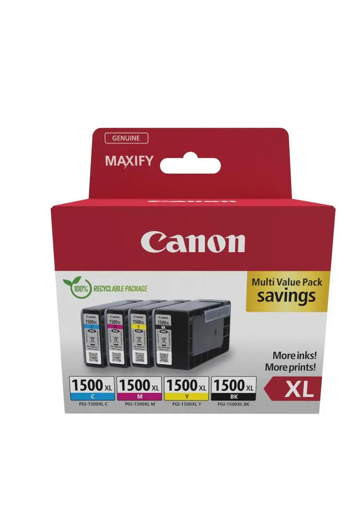 CANON - PGI-1500XL Ink Cartridge BK/C/M/Y MULTI