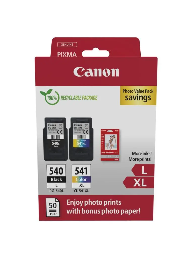 CANON - PHOTO PACK PG-540L/CL-541XL Ink Cartridge