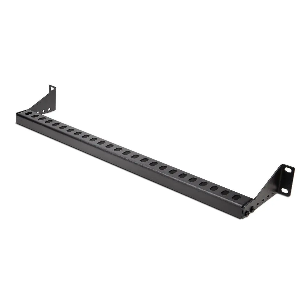 StarTech - 1U Rack Mountable Cable Lacing Bar w/Adjustable Depth, Cable Support Guide For Organized 19" Racks/Cabinets, Horizontal Cable Guide For Patch Panels/Switches/PDUs