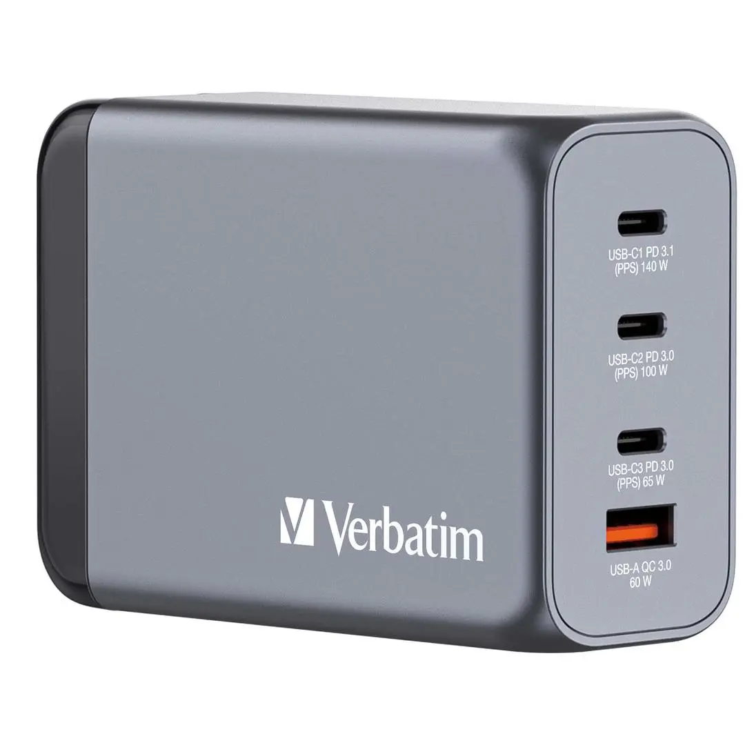 VERBATIM - GNC-35 GaN Charger 240W with 1 x USB-C® PD 140W