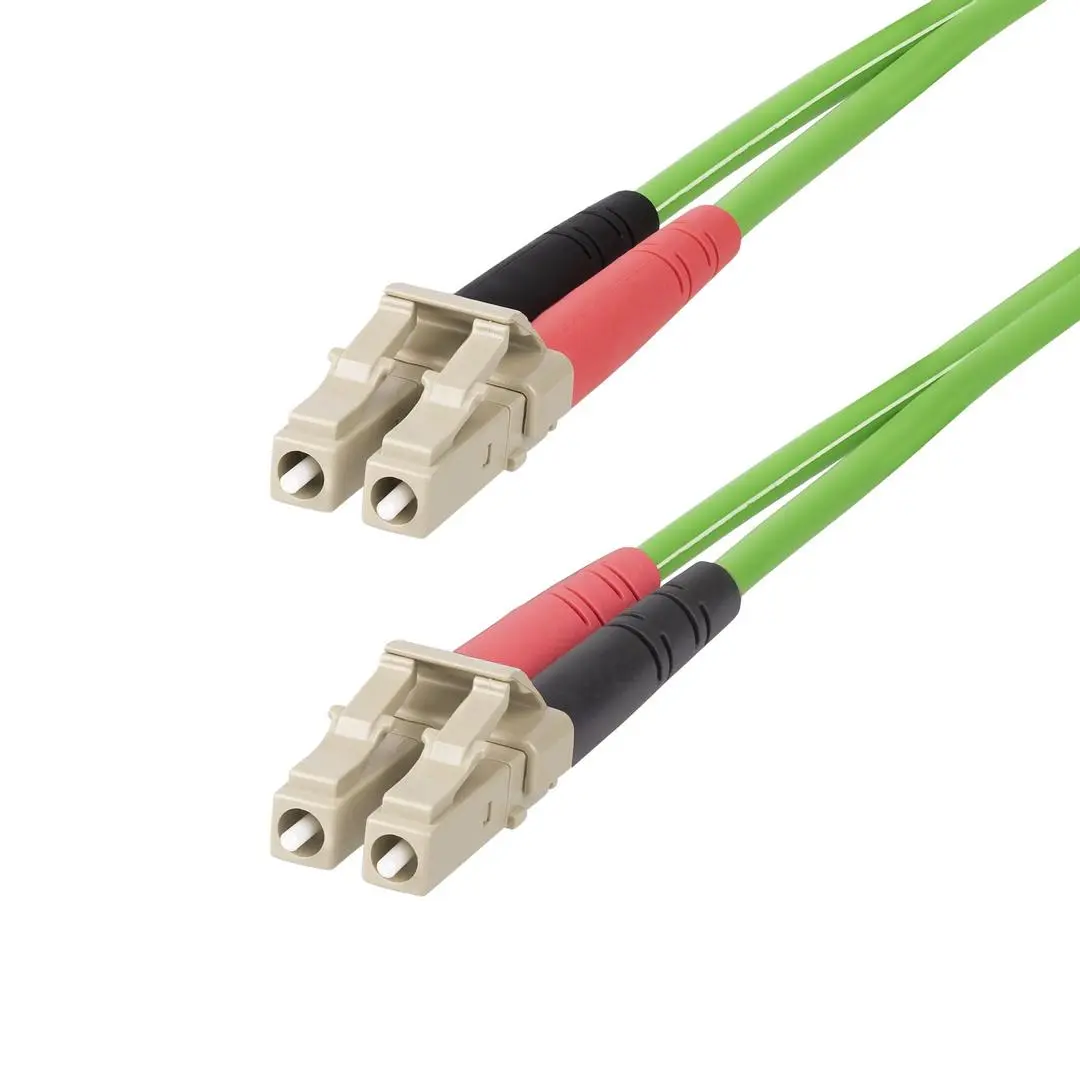StarTech - 20m (65ft) LC to LC (UPC) OM5 Multimode Fiber Optic Cable, 50/125µm Duplex LOMMF Zipcord, VCSEL, 40G/100G, Bend Insensitive, Low Insertion Loss, LSZH Fiber Patch Cord - koblingskabel - 20 m