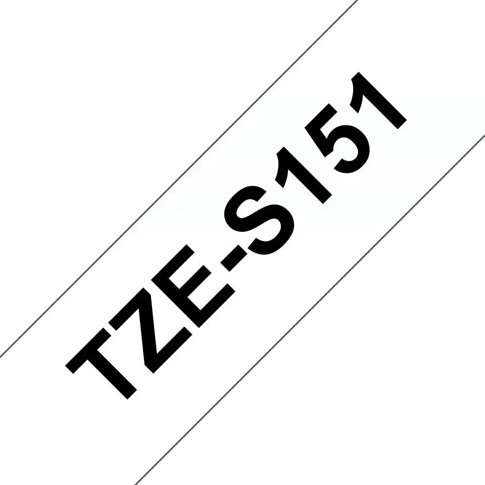 Brother - TZe-S151 - laminert teip - 1 kassett(er) - Rull (2,4 cm x 8 m)
