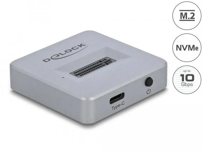 DELOCK - M.2 Dock. M.2 NVMe PCIe SSD USB Type-C Fem