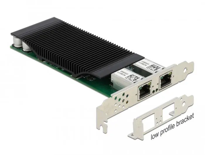 Delock - nettverksadapter - PCIe 2.1 x4 - Gigabit Ethernet (PoE+) x 2