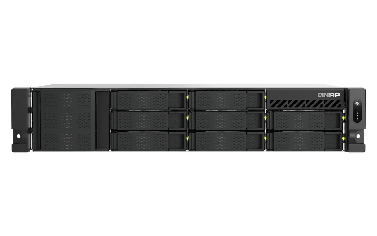QNAP - TS-855EU-RP-8G 2U 8BAY C5125 8C 8GB DDR4 2X2.5GBE 4XUSB3.2I RPS EXT