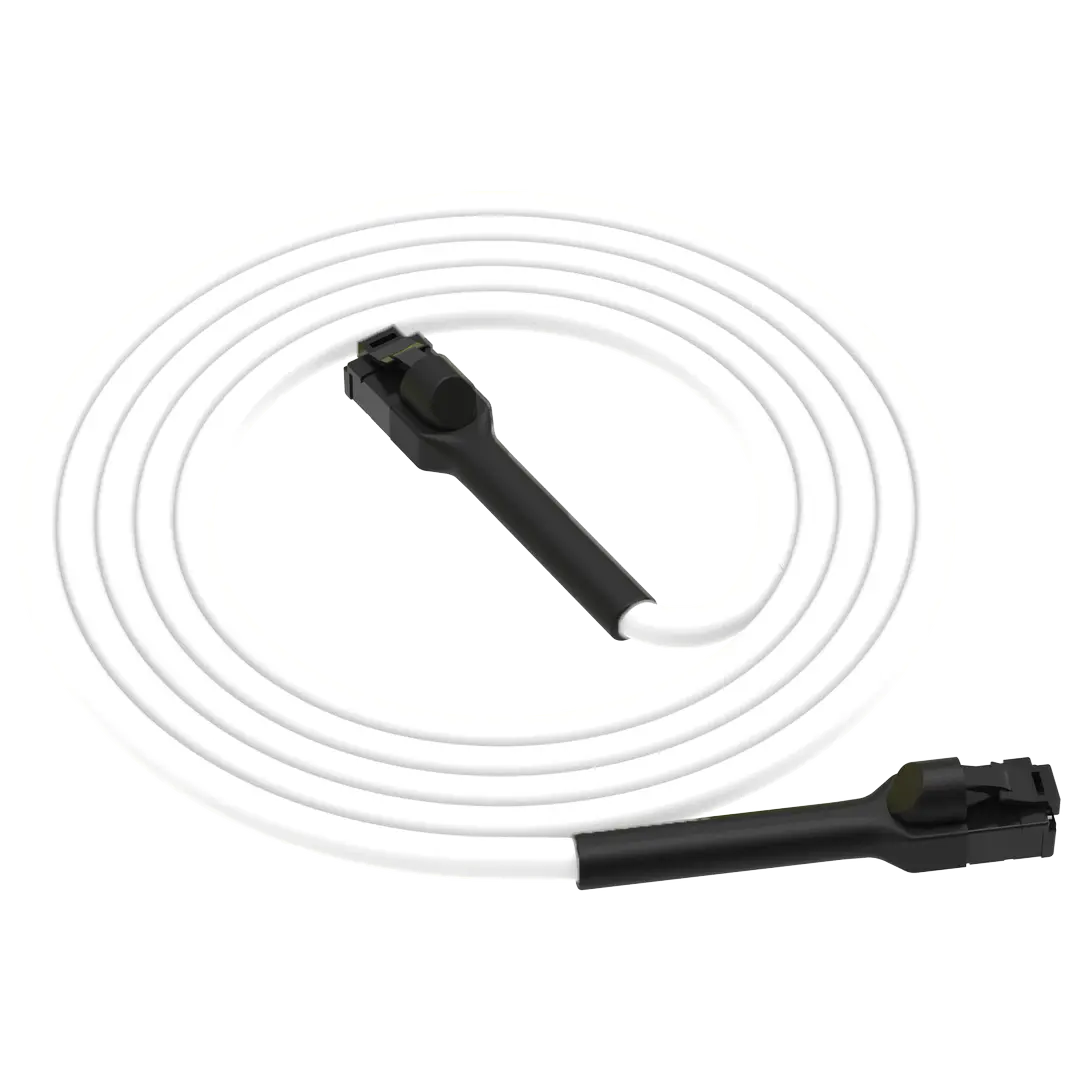 LinkIT - U/UTP Slim Cat.6a White 5m Flexible-boot | AWG28 | LSZH | OD3,6mm