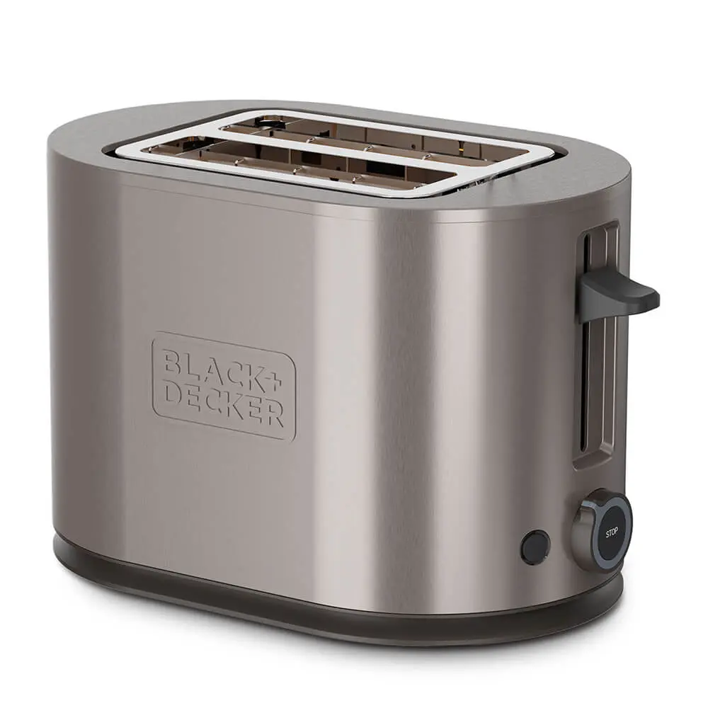 BLACK&DECKER - Toaster 2 Slot Stainless Steel