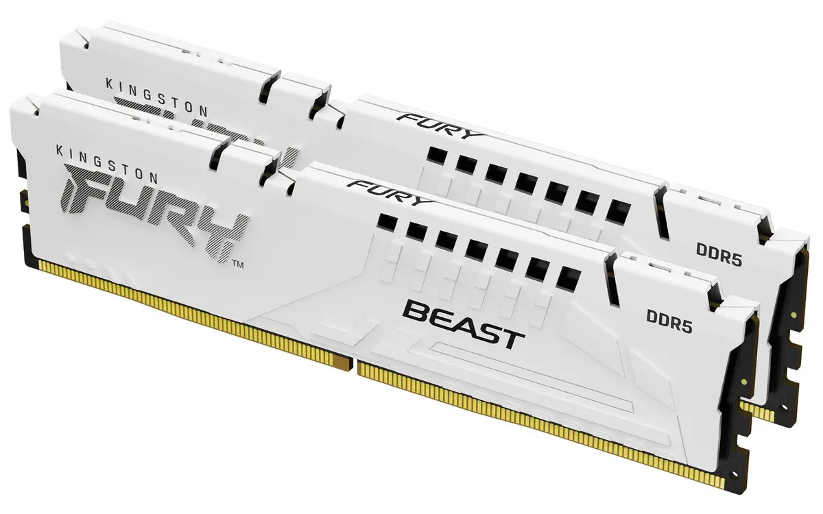 KINGSTON - 32GB 6000MT/s DDR5 CL36 DIMM Kit of 2 FURY Beast White EXPO