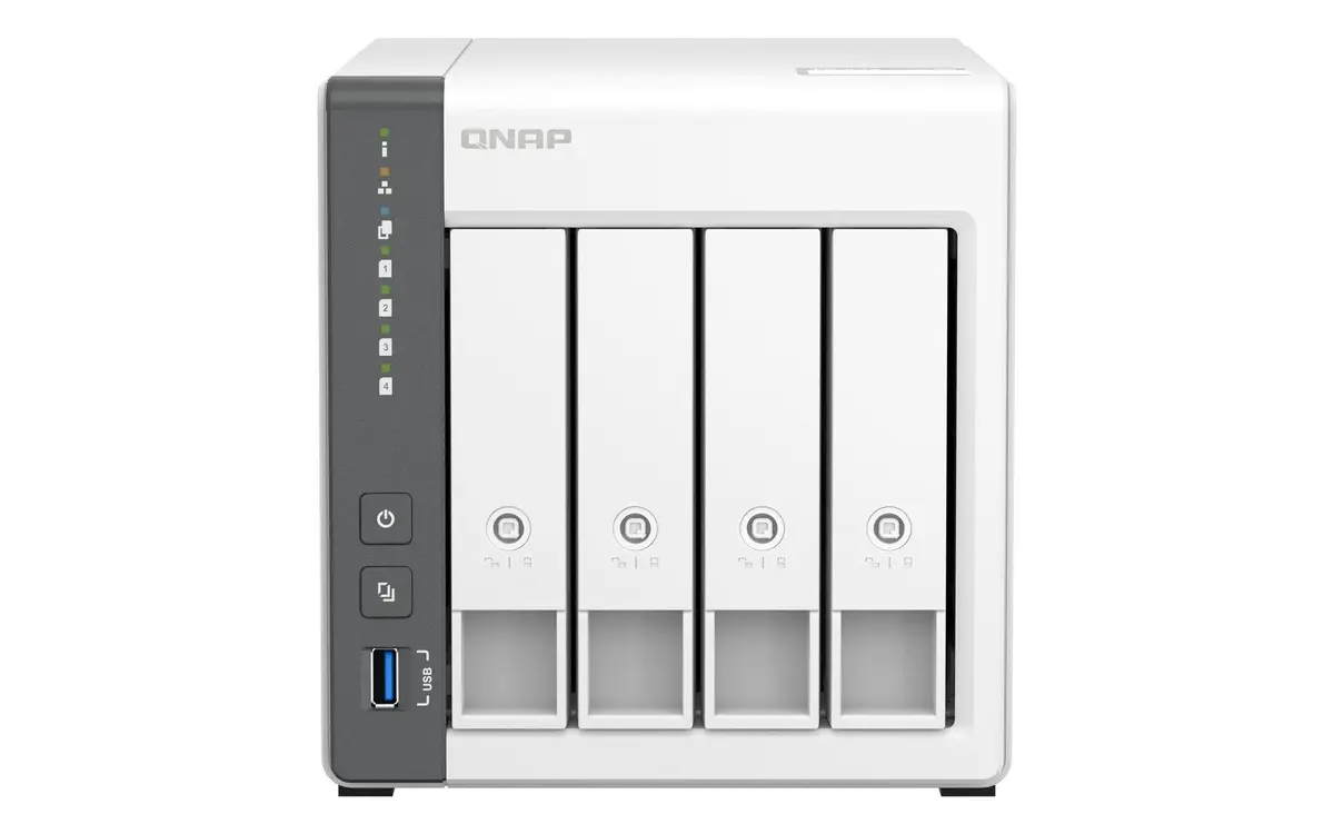 QNAP - TS-433-4G 4BAY 2.0 GHZ QC 4GB ONBOARD 1X 2.5GBE 1X 1GBE EXT