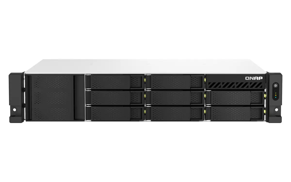 QNAP - 2U 8BAY 2.2 GHZ 4C/8T 4 GB DDR4 2 X 2.5GBE SHORT EXT