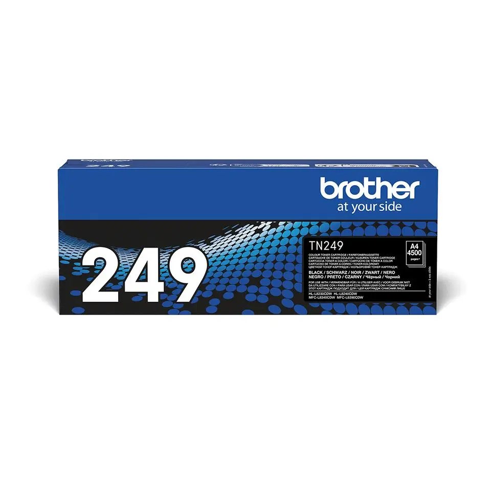 BROTHER - TN-249BK Black Toner Cartridge Prints 4.500 pages