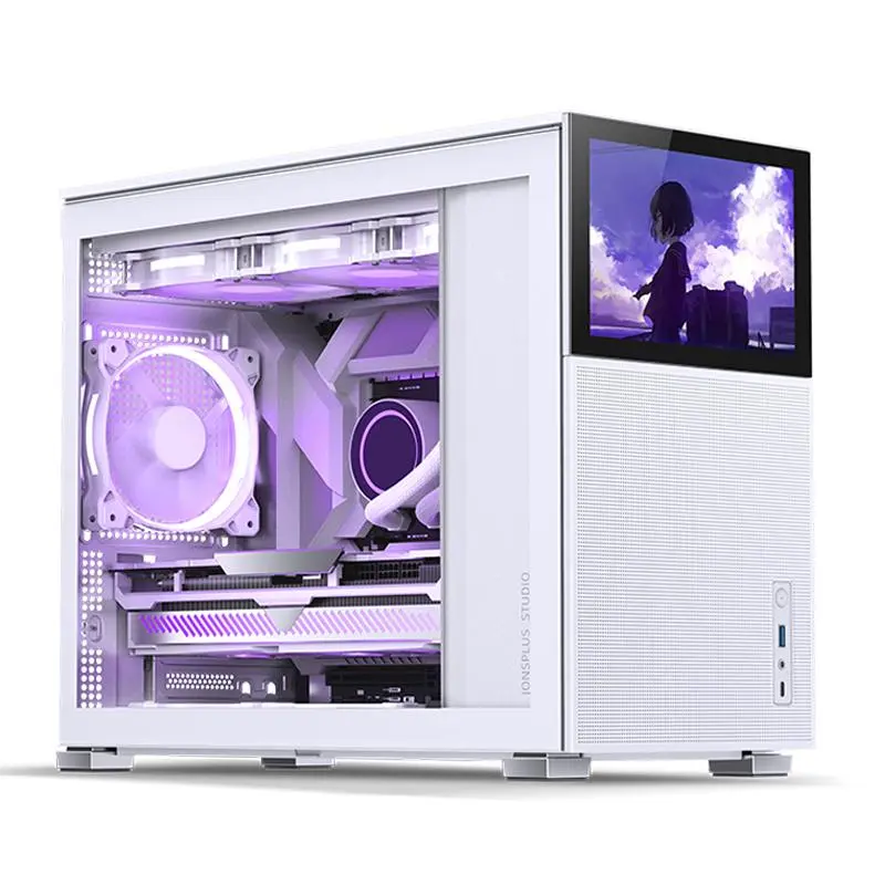 Jonsbo - D31 MESH Screen mATX Gehäuse, Tempered Glass - weiß