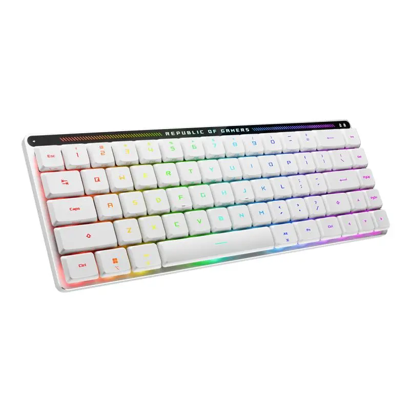 ASUS - ROG FALCHION RX Low Profile 65% compact wireless gaming keyboard with RX Red switches