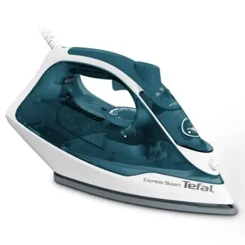 TEFAL - FV2839 Trocken- & Dampfbügeleisen Cerilium-Sohle 2400 W Blau, Weiß