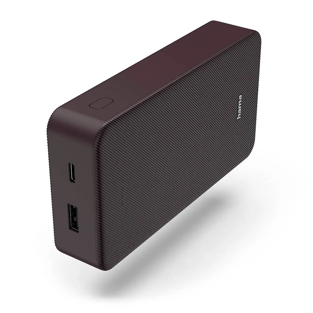 HAMA - Powerbank Colour 20 20000mAh USB-C+USB-A Plum