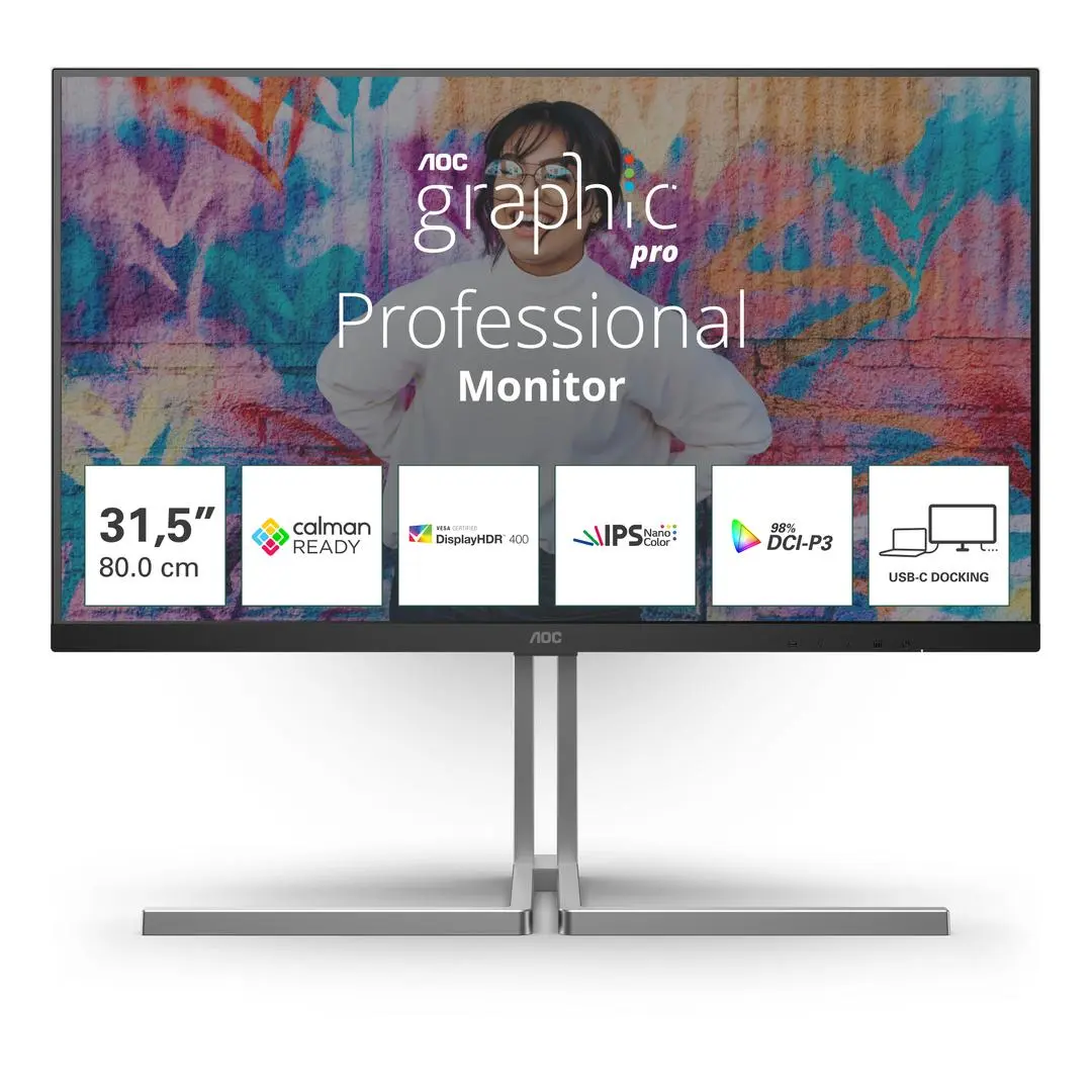 AOC - U32U3CV 31.5inch Nano IPS WLED UHD 60Hz HDMI